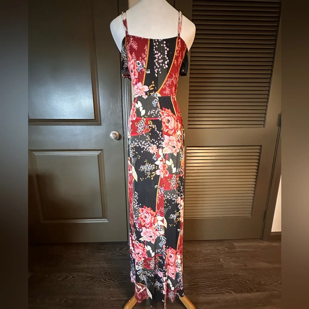 EXPRESS | FLORAL MAXI DRESS - Picture 4 of 4